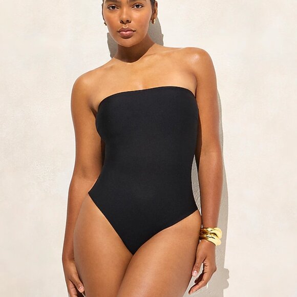 J. Crew Long-torso Gemma one-piece in Classic Sculpt™- Size 4 in black color - Picture 1 of 6